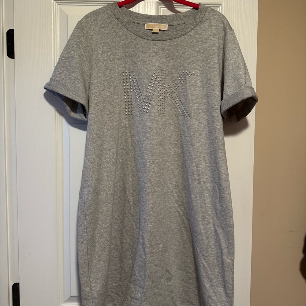 Michael Kors Gray Tshirt Dress